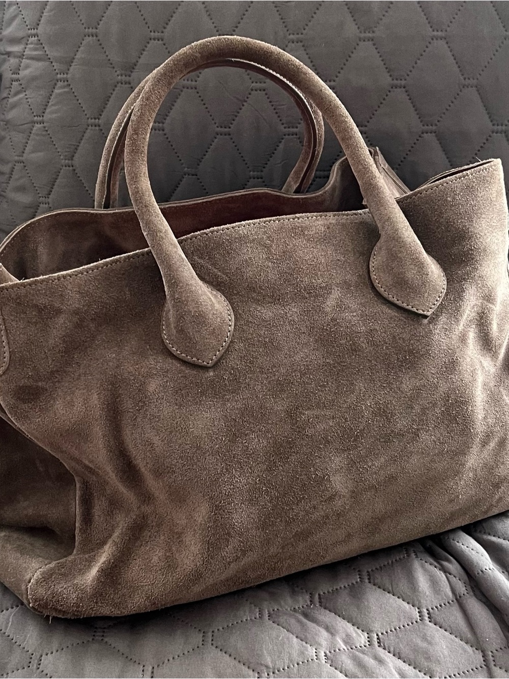 Mark & Graham Elisabetta Suede Slouch Bag - Picture 6 of 12